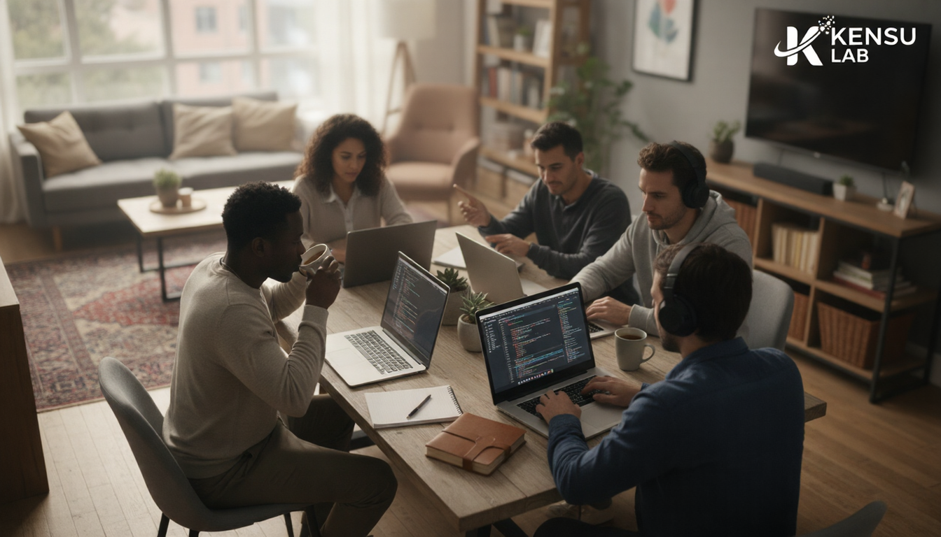 Equipo Kensulab colaborando