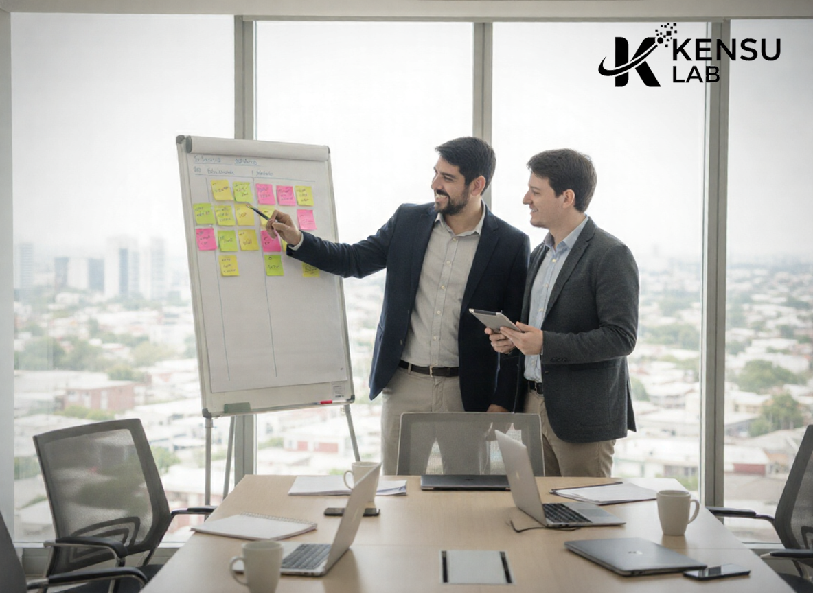 Equipo Kensulab planificando